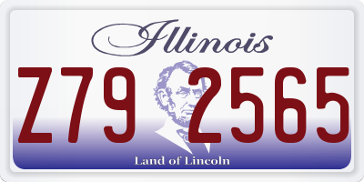 IL license plate Z792565
