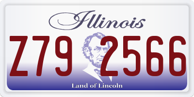 IL license plate Z792566