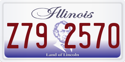 IL license plate Z792570
