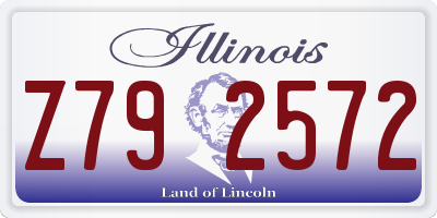 IL license plate Z792572