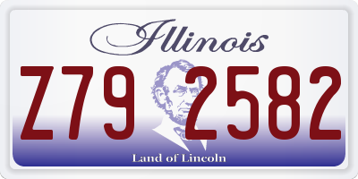 IL license plate Z792582