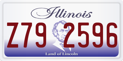 IL license plate Z792596