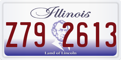 IL license plate Z792613