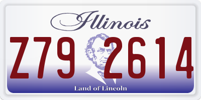 IL license plate Z792614