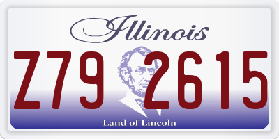 IL license plate Z792615