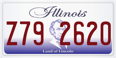 IL license plate Z792620