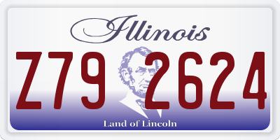 IL license plate Z792624
