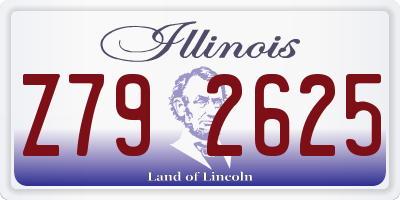 IL license plate Z792625
