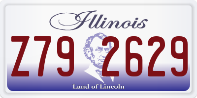 IL license plate Z792629