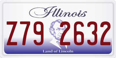 IL license plate Z792632