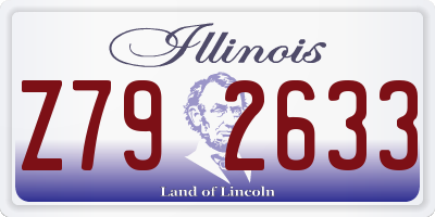 IL license plate Z792633