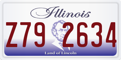IL license plate Z792634