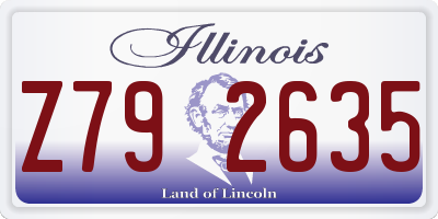 IL license plate Z792635