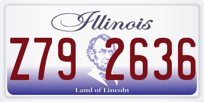 IL license plate Z792636