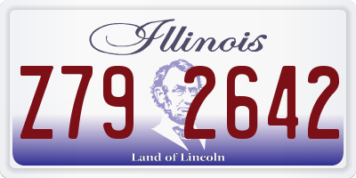 IL license plate Z792642