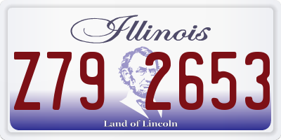 IL license plate Z792653