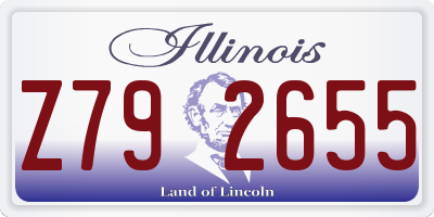 IL license plate Z792655