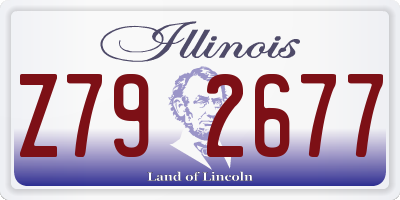 IL license plate Z792677