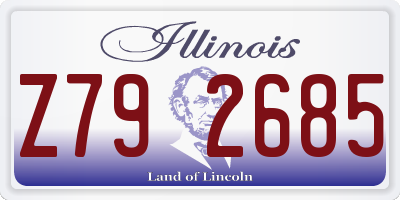IL license plate Z792685