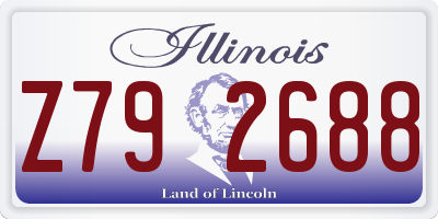 IL license plate Z792688