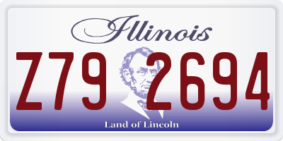 IL license plate Z792694