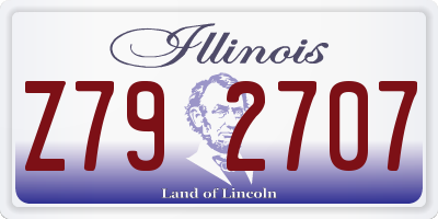 IL license plate Z792707