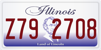 IL license plate Z792708