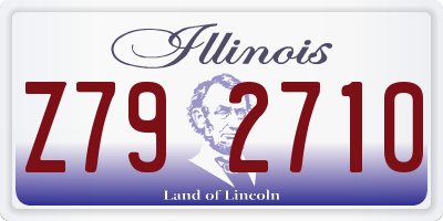 IL license plate Z792710