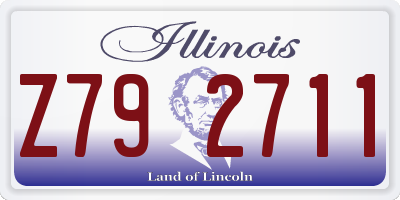 IL license plate Z792711