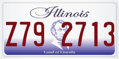 IL license plate Z792713