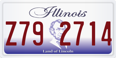 IL license plate Z792714