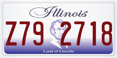 IL license plate Z792718