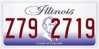 IL license plate Z792719