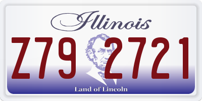 IL license plate Z792721