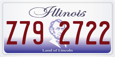 IL license plate Z792722