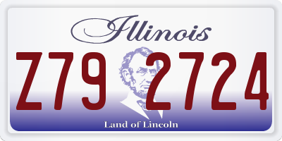 IL license plate Z792724