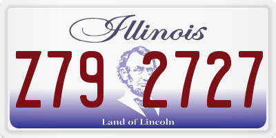 IL license plate Z792727