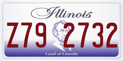IL license plate Z792732