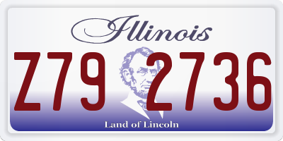 IL license plate Z792736