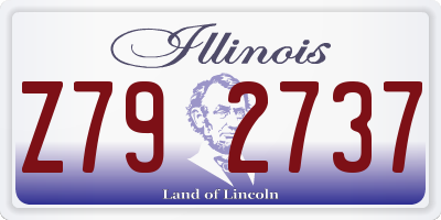 IL license plate Z792737