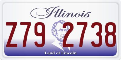IL license plate Z792738