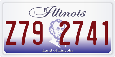 IL license plate Z792741