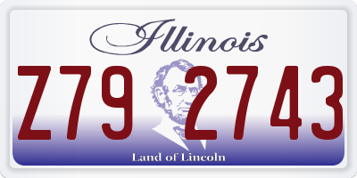 IL license plate Z792743