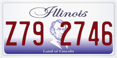 IL license plate Z792746