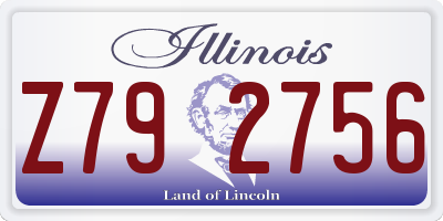 IL license plate Z792756