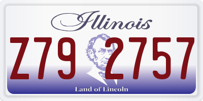 IL license plate Z792757