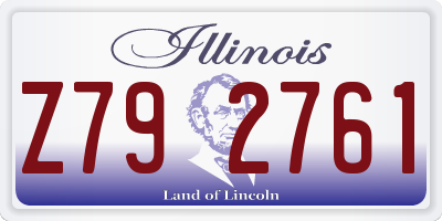 IL license plate Z792761