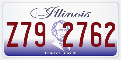 IL license plate Z792762