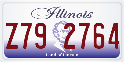 IL license plate Z792764