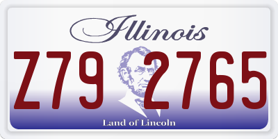 IL license plate Z792765